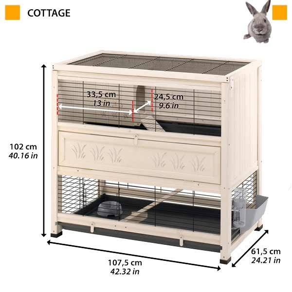 Ferplast Cottage Medium Indoor Rabbit Hutch