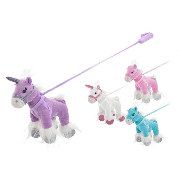 Plush Unicorn or Pony On Stiff Lead