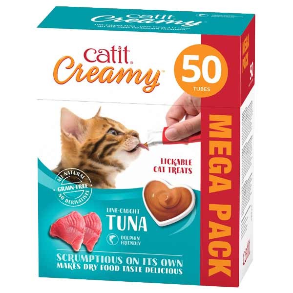 Catit Creamy Tuna Mega Pack 50x10g Cat Treat