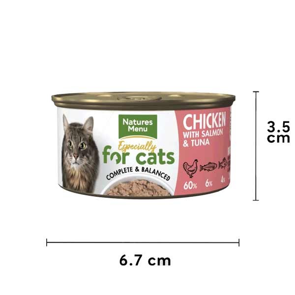 Natures Menu Chicken Salmon & Tuna Adult 1x85g Wet Cat Food