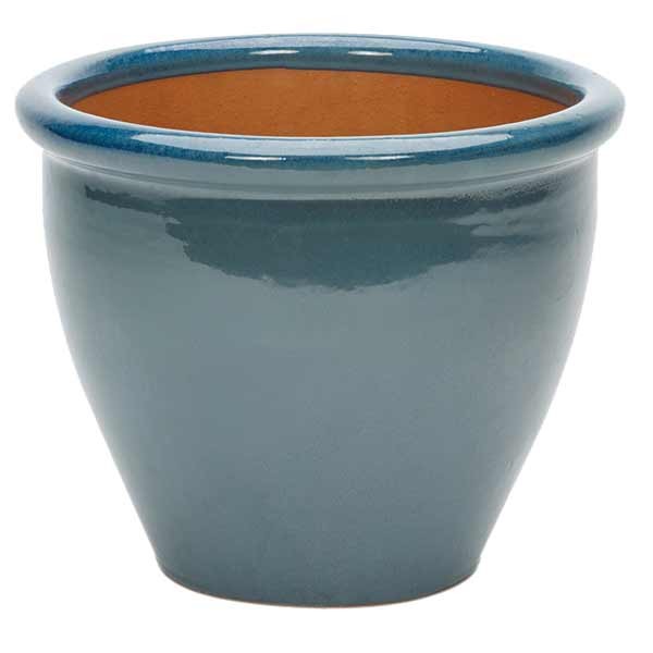 Glazed Malay Planter Assorted Colours 20cm