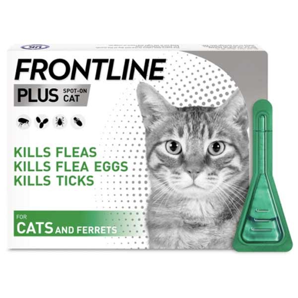 Frontline Plus Flea & Tick Treatment for Cats 1 Pipette