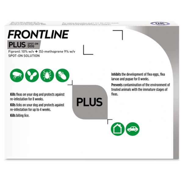 Frontline Plus Flea & Tick Treatment for Small Dogs 3 Pipette