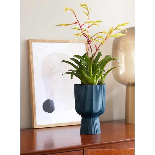 Elho Vibes Fold Coupe Deep Blue 14cm Flower Pot