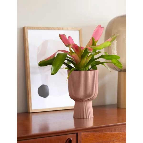 Elho Vibes Fold Coupe Delicate Pink 14cm Flower Pot