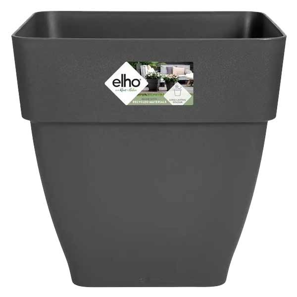 Elho Vibia Campana Square Anthracite 37cm Flower Pot