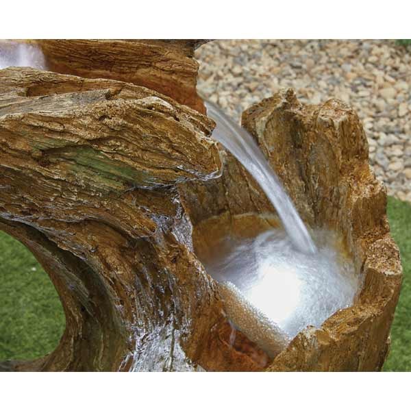 La Hacienda Knotted Willow Falls Water Feature inc LEDS