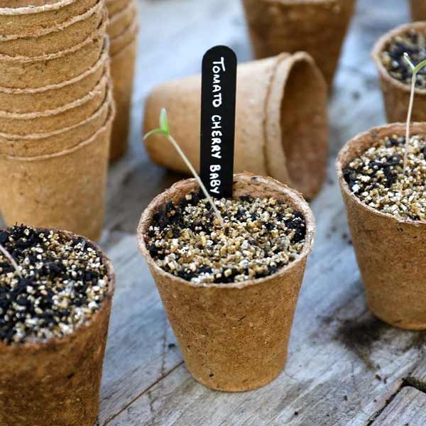 Gro-Sure Fibre Pots Round 6cm 96 Pack