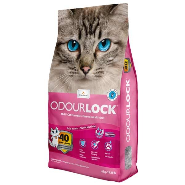 InterSand Odourlock Cat Litter Baby Powder 6kg