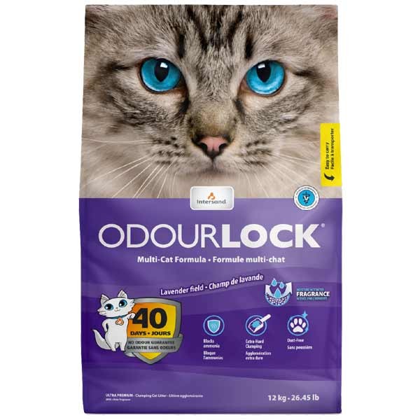 InterSand Odourlock Cat Litter Lavender 12kg