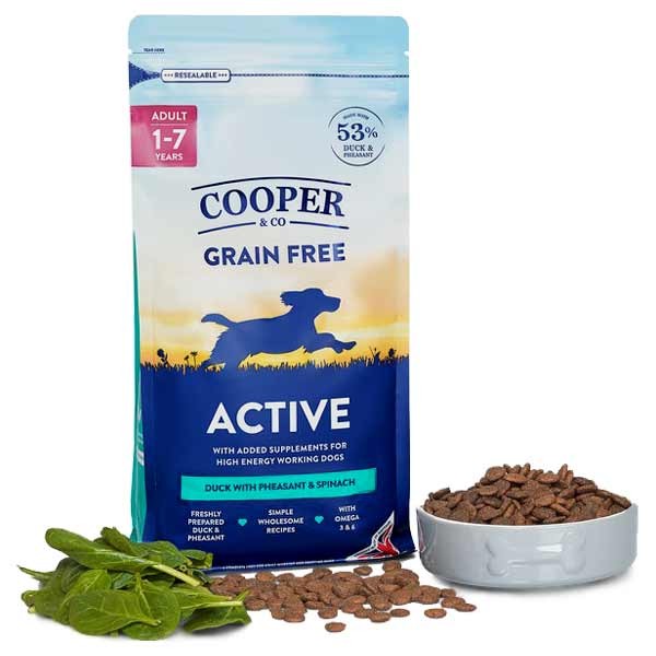 Cooper & Co Active Duck with Pheasant & Spinach 10kg Dry Dog Food