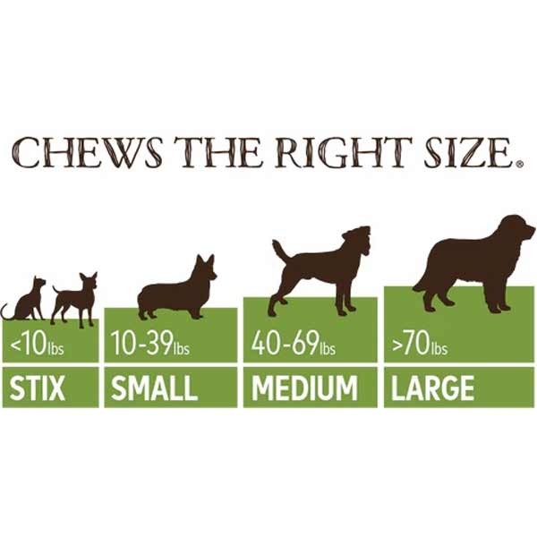 Earth Animal No-Hide Wholesome Beef Chew Small Single Dog Treat