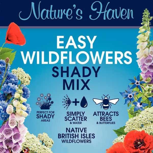 Natures Haven Easy Wildflowers Shady Mix 1.2kg