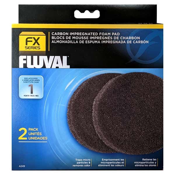 Fluval Fx4/Fx5/Fx6 Carbon Impregnated Foam Pad 2 Pack