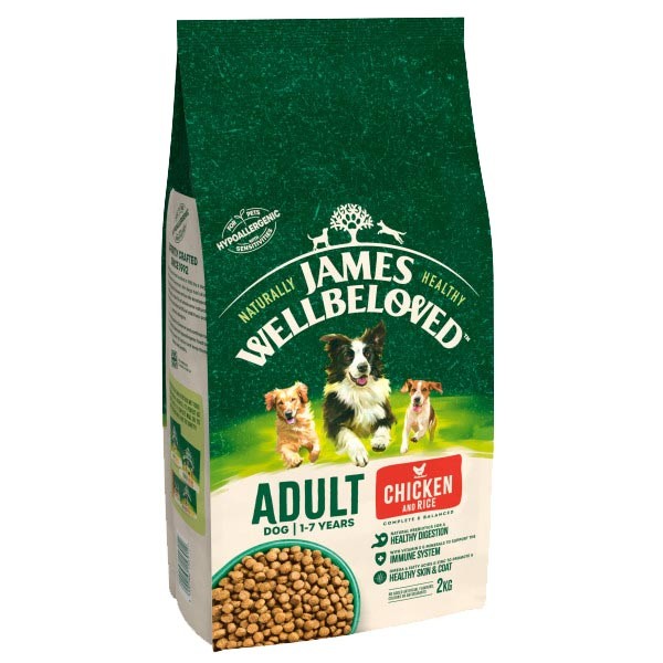 James Wellbeloved Chicken & Rice Adult 2kg Dry Dog Food