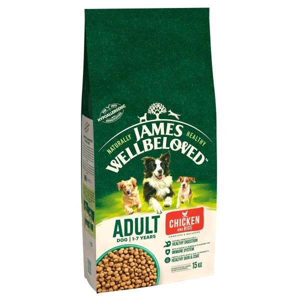 James Wellbeloved Chicken & Rice Adult 15kg Dry Dog Food