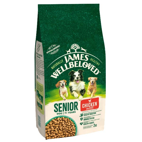 James Wellbeloved Chicken & Rice Senior 2kg Dry Dog Food