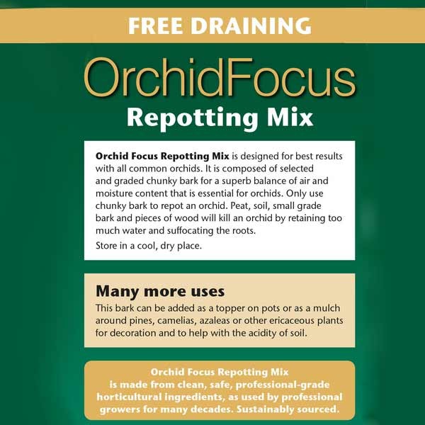 Growth Technology Orchid Focus Repotting Mix Peat Free 3 Litres