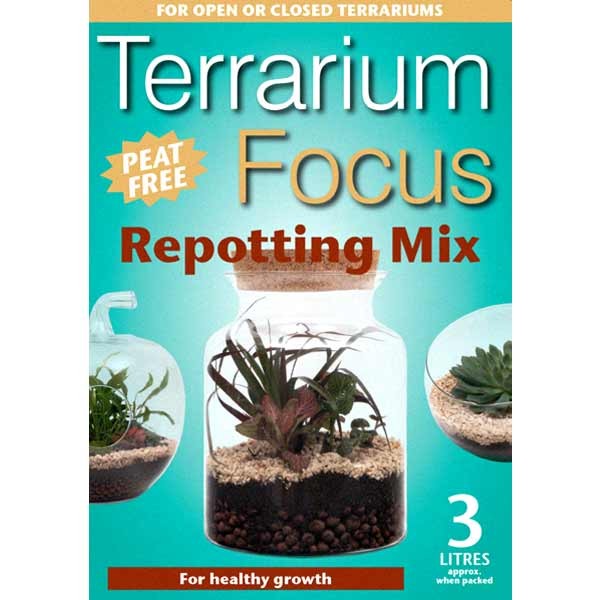 Growth Technology Terrarium Focus Repotting Mix Peat Free 3 Litres