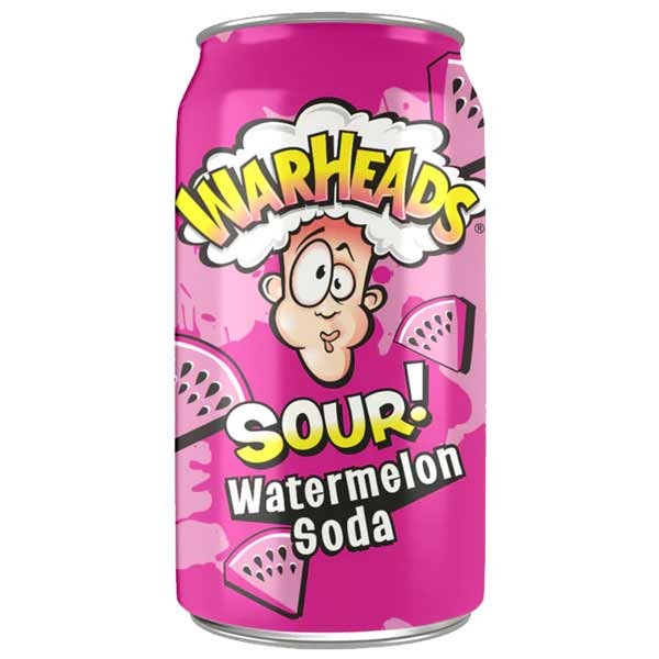 Warheads Sour! Watermelon 355ml Soda