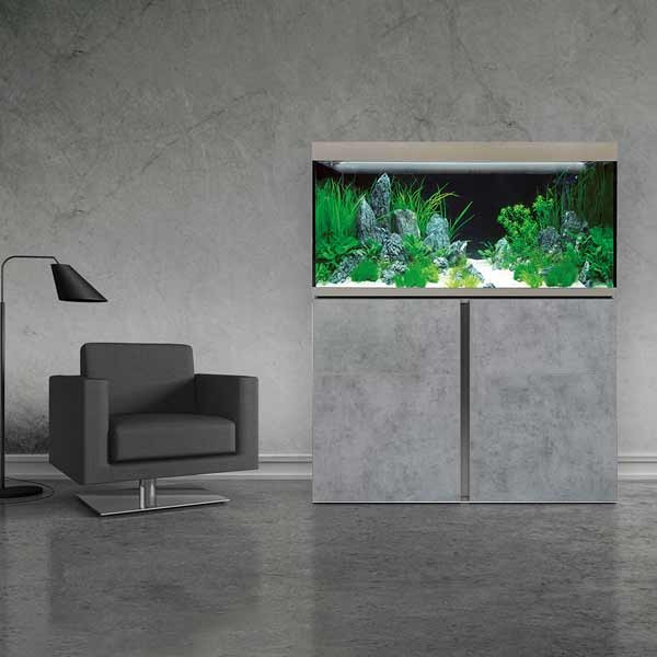 Fluval Siena 332 LitresChicago Concrete Aquarium & Cabinet Kit