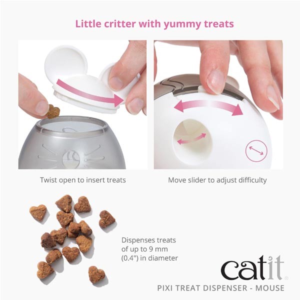 Catit Pixi Treat Dispenser Mouse Cat Toy