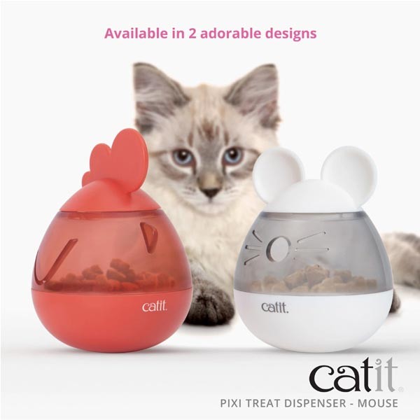 Catit Pixi Treat Dispenser Mouse Cat Toy