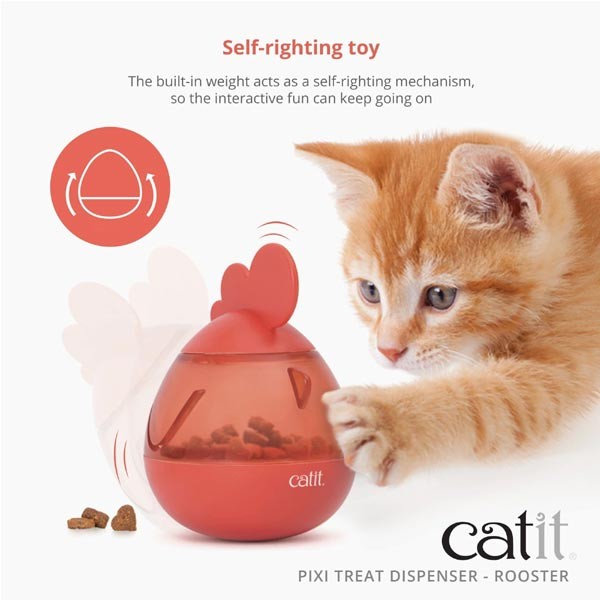 Catit Pixi Treat Dispenser Rooster Cat Toy