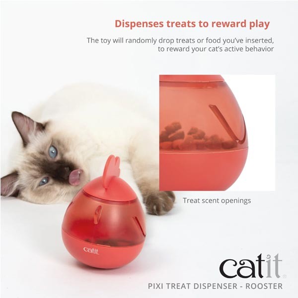 Catit Pixi Treat Dispenser Rooster Cat Toy