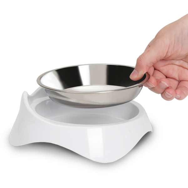 Catit Pixi Single Feeding Dish White