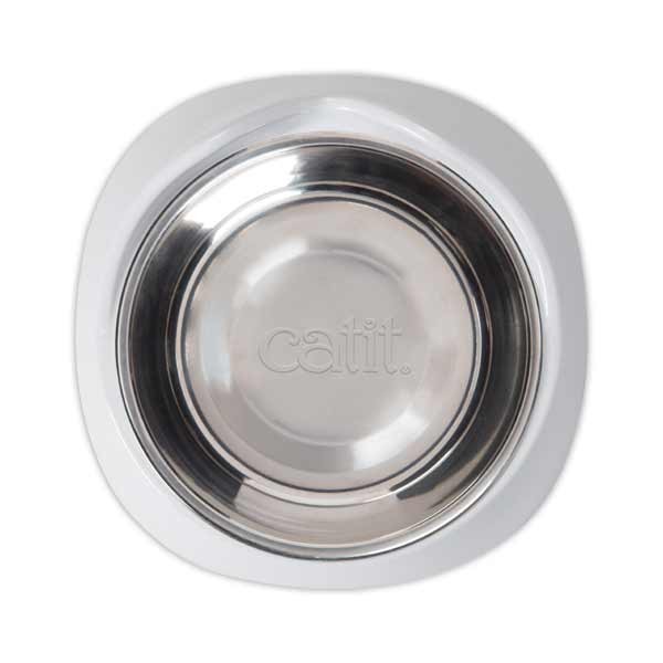 Catit Pixi Single Feeding Dish White