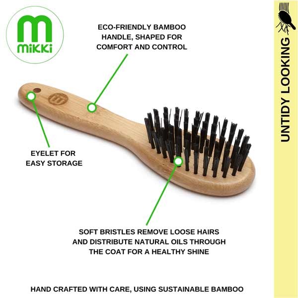 Mikki Bamboo Bristle Brush – Small