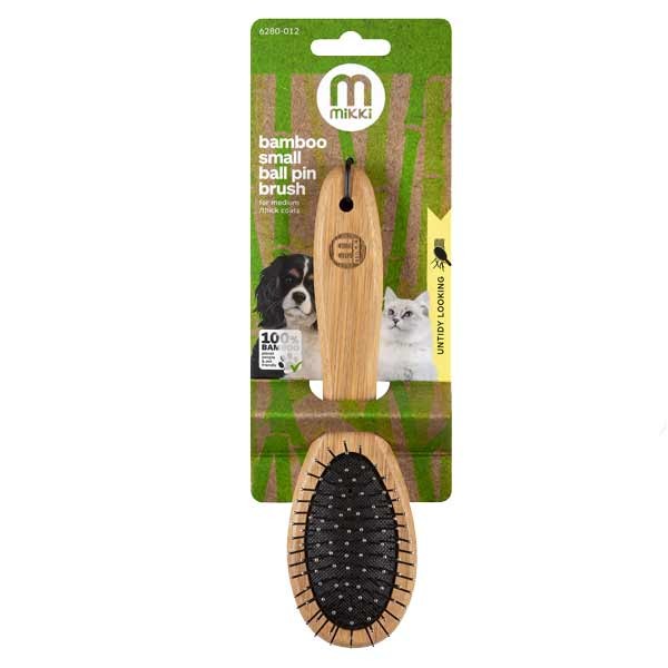 Mikki Bamboo Ball Pin Brush – Small