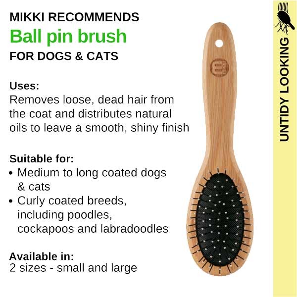 Mikki Bamboo Ball Pin Brush – Small