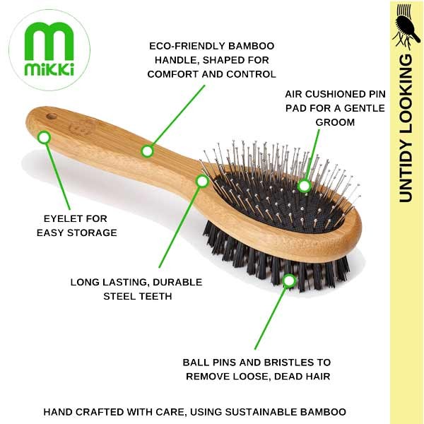 Mikki Bamboo Combi Brush – Small