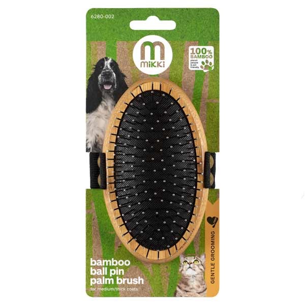 Mikki Bamboo Palm Brush – Ball Pin