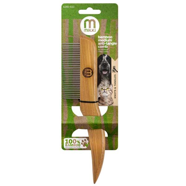 Mikki Bamboo Anti-Tangle Comb – Medium