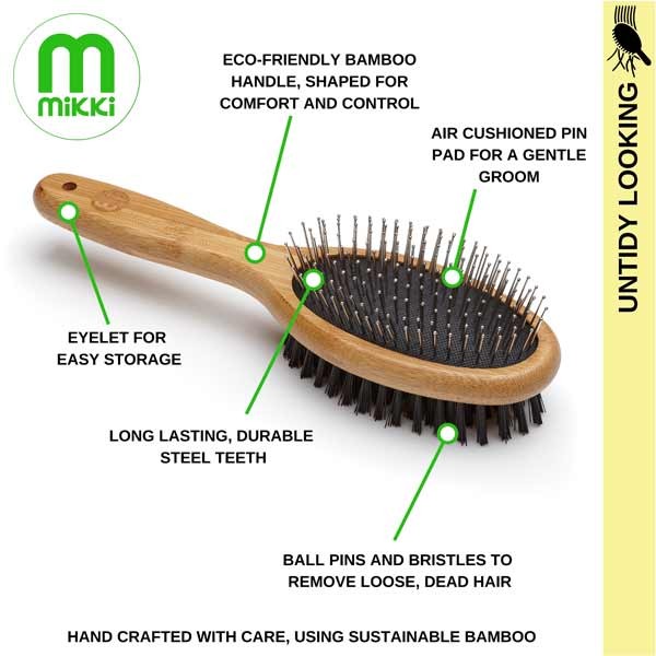 Mikki Bamboo Combi Brush – Large