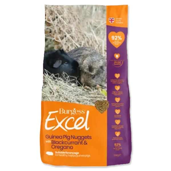 Burgess Excel Guinea Pig Blackcurrant & Oregano Nuggets 1.5kg