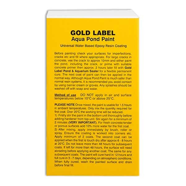 Gold Label Aqua Pond Paint Black 1 Litre