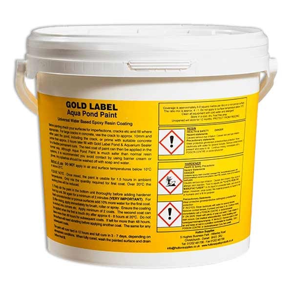 Gold Label Aqua Pond Paint Black 2.5 Litres