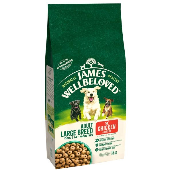 James Wellbeloved Large Breed Chicken & Rice Adult 15kg Dry Dog Food