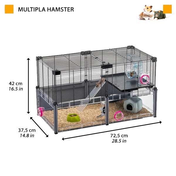 Ferplast Multipla Hamster Cage with Accessories