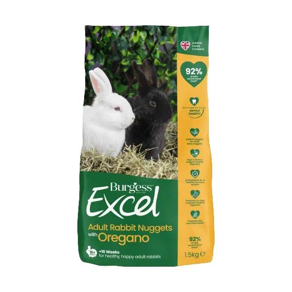 Burgess Excel Rabbit Nuggets Oregano 1.5kg