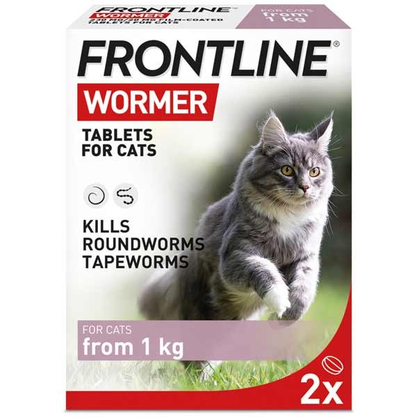 Frontline Wormer Tablets for Cats & Kittens 2 Pack