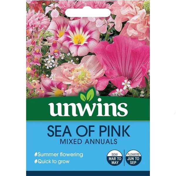 Unwins Sea Of Pink Mixed Annuals Seeds