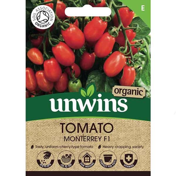 Unwins Tomato Monterrey F1 Organic Seeds