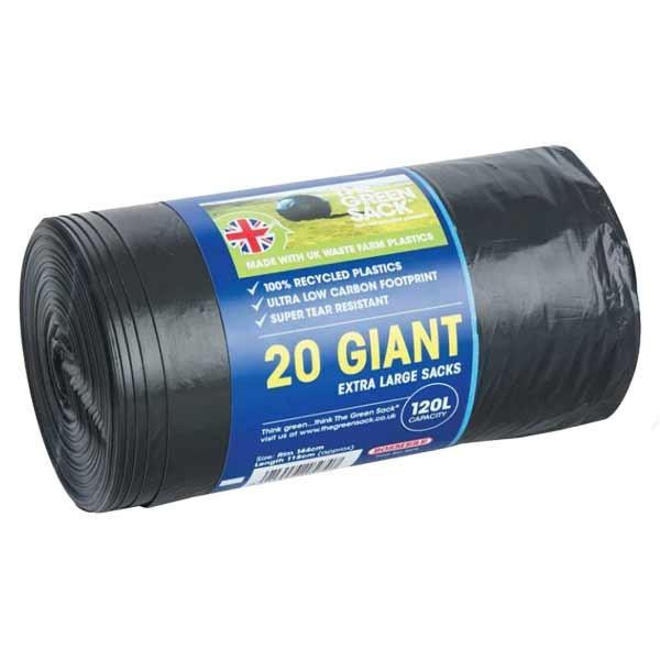 Bosmere Plain Top Giant Extra-Large Sacks 120 Litres