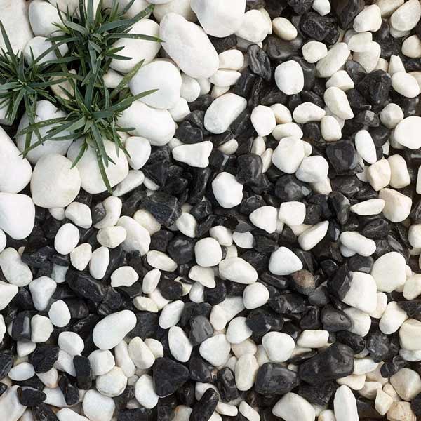 Panda Black and White Pebbles 25-40mm