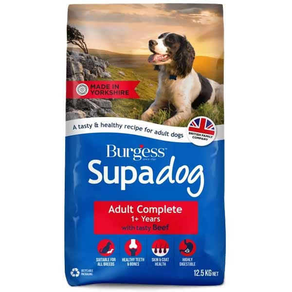 Burgess Supadog Beef Adult Complete 12.5kg Dry Dog Food